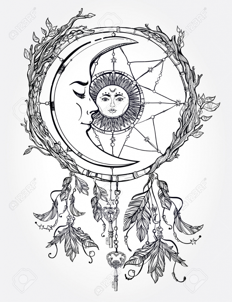 Dreamcatcher Pencil Drawing at GetDrawings Free download