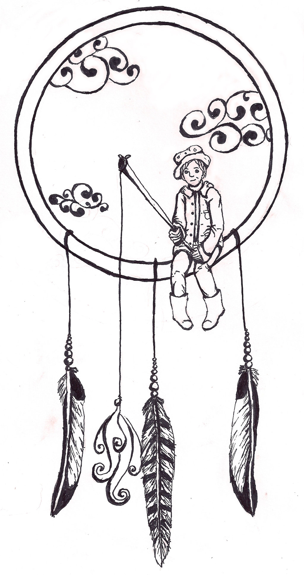 Dreamcatcher Pencil Drawing at GetDrawings | Free download