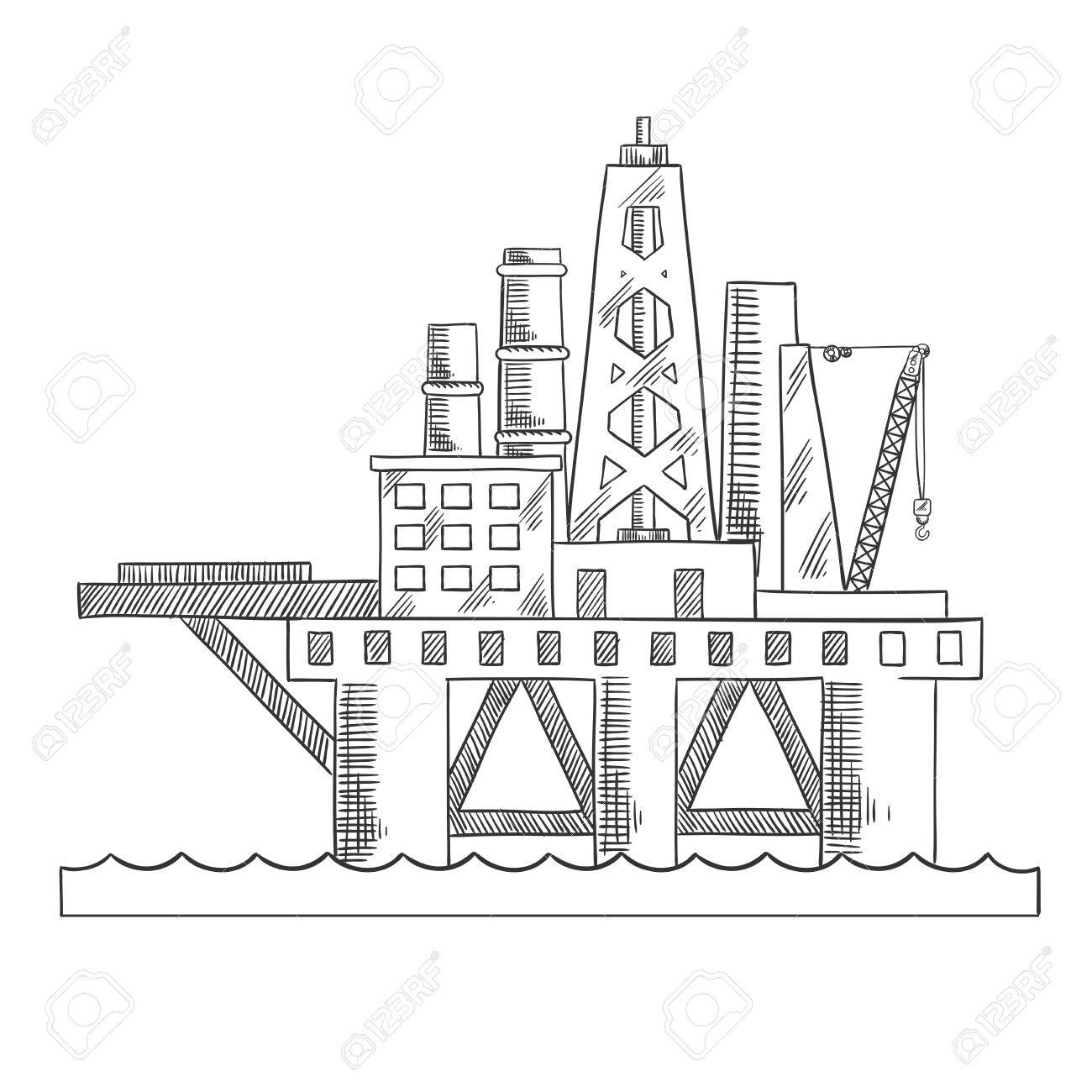 drilling-rig-drawing-at-getdrawings-free-download