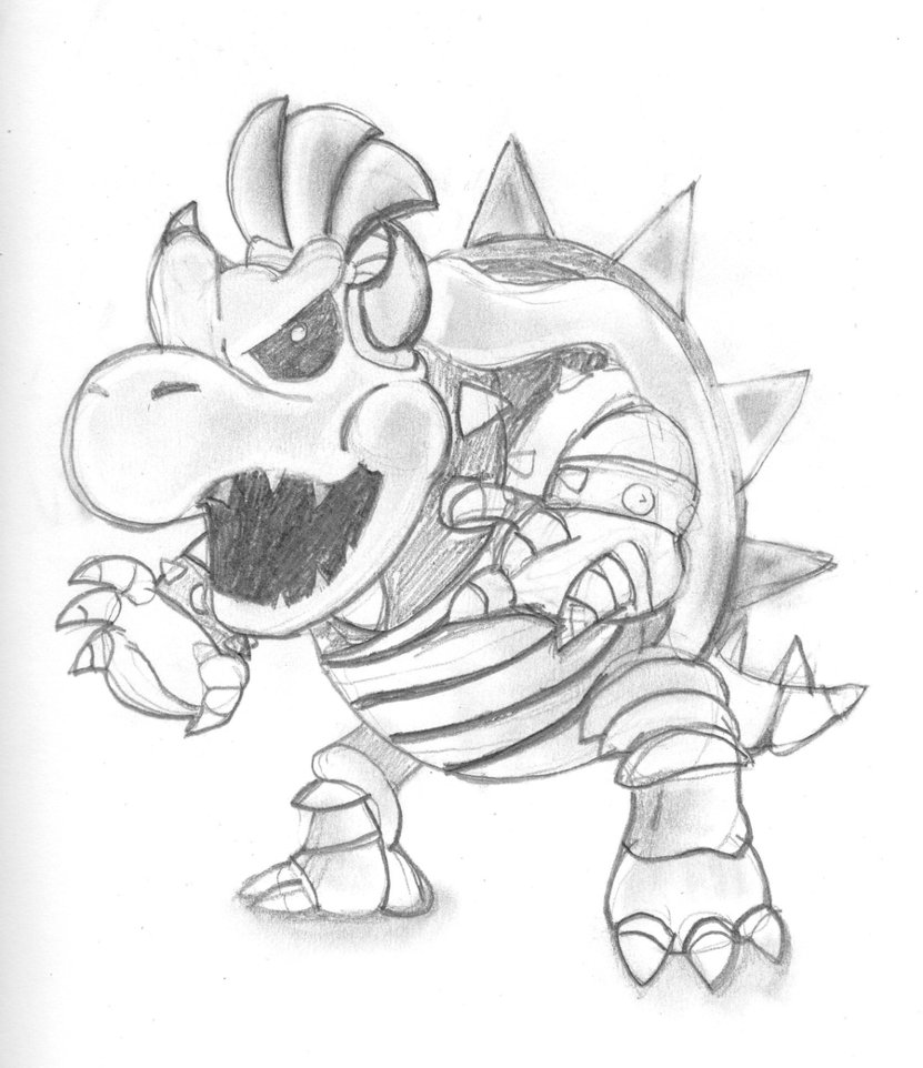 Dry Bowser Drawing At Getdrawings Free Download 1075