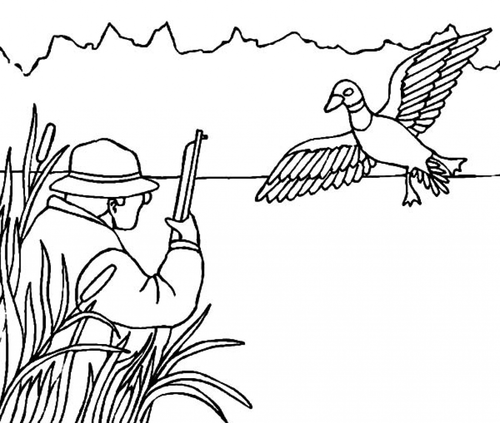 Duck Hunting Drawing at GetDrawings | Free download
