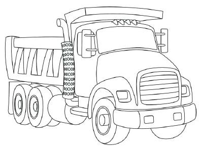 Dump Truck Drawing at GetDrawings | Free download