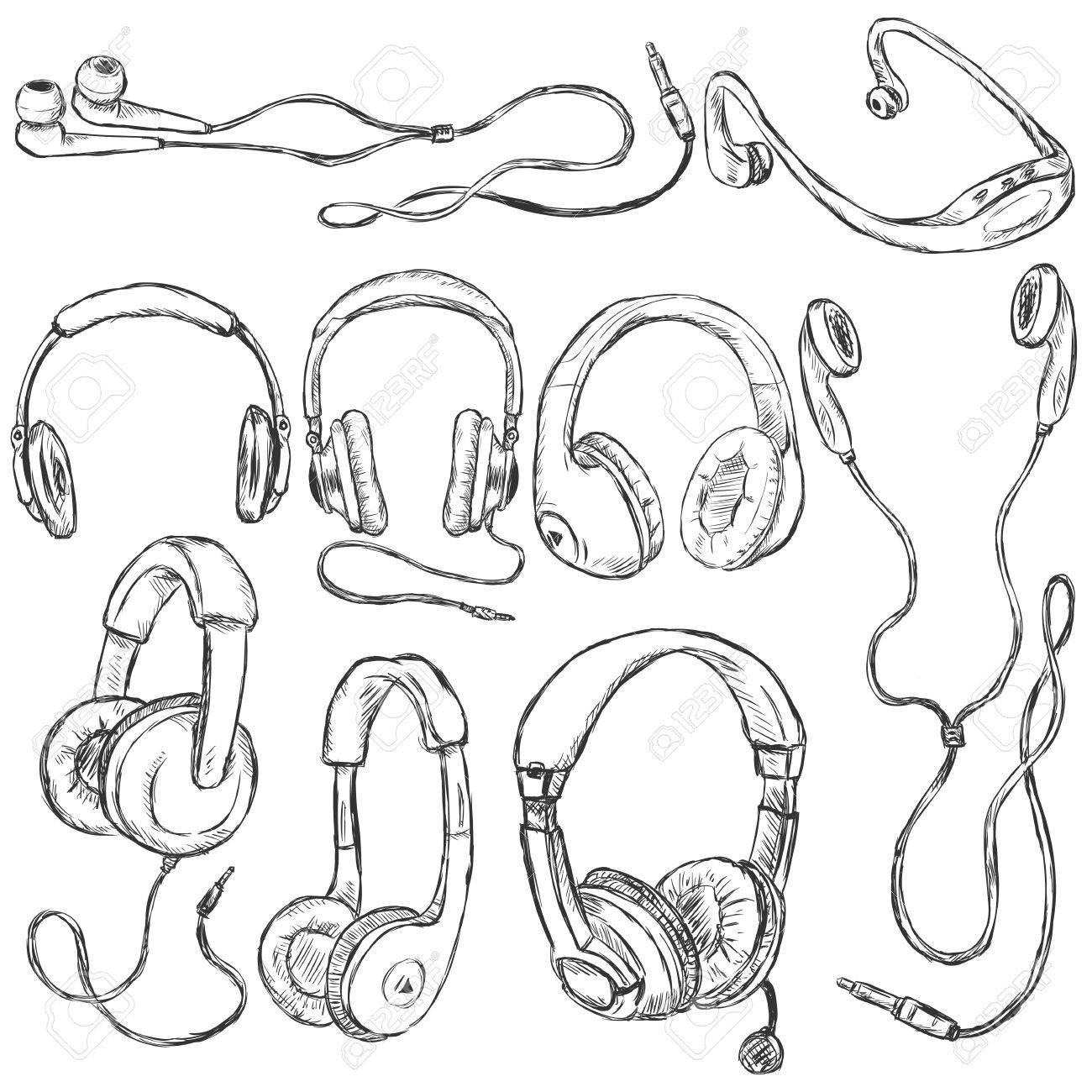 Earbuds Drawing at GetDrawings | Free download