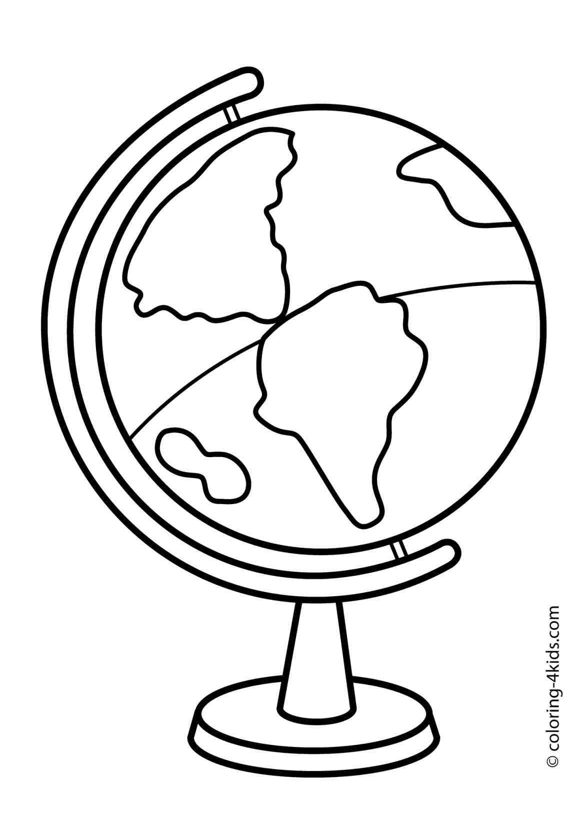 Earth Globe Drawing At Getdrawings 