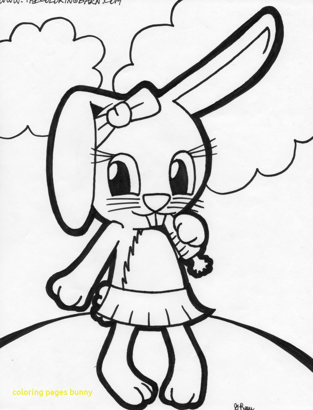 Easter Bunny Drawing To Print at GetDrawings | Free download