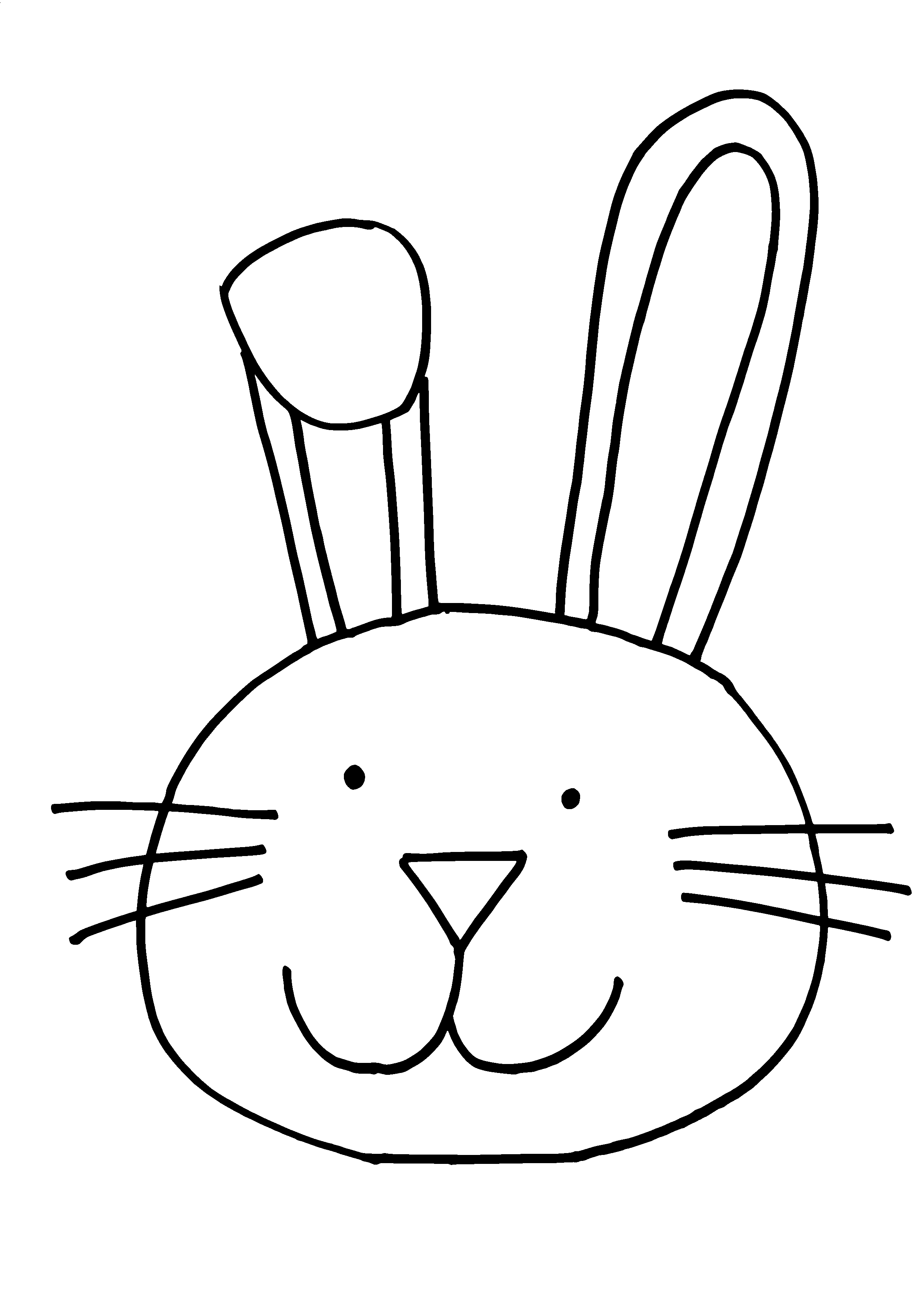 Easter Bunny Face Drawing at GetDrawings Free download