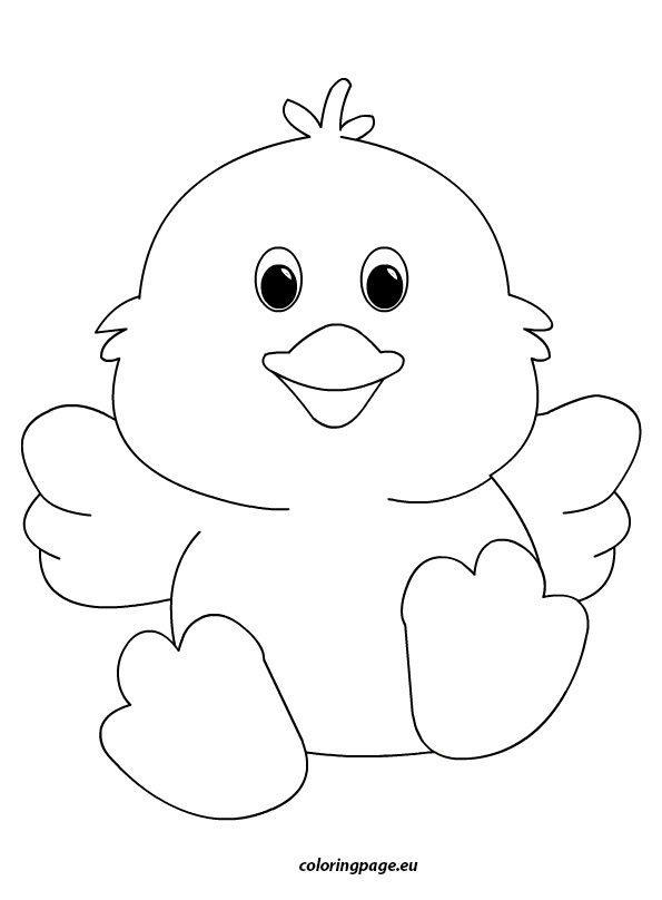 Easter Chick Template