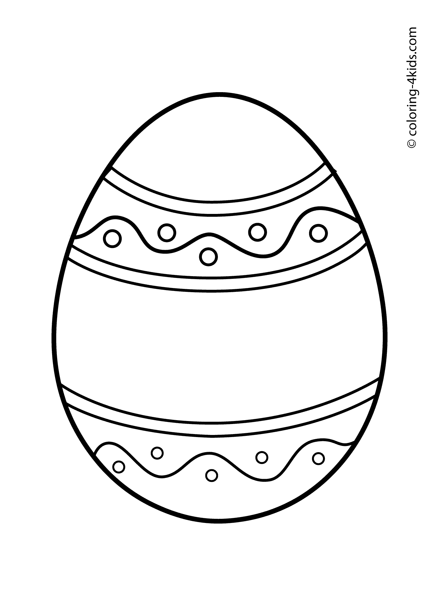 Easter Egg Colouring Free Printable