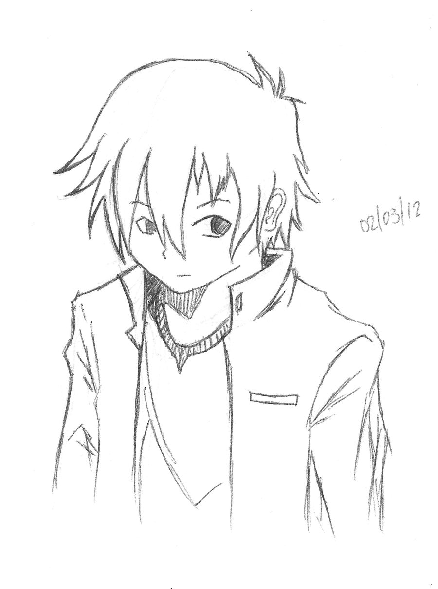 Easy Anime Boy Drawing at GetDrawings Free download