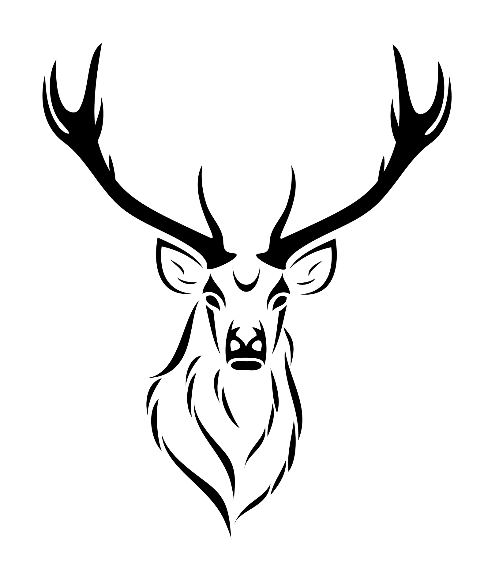 Deer Head Silhouette Printable at GetDrawings | Free download