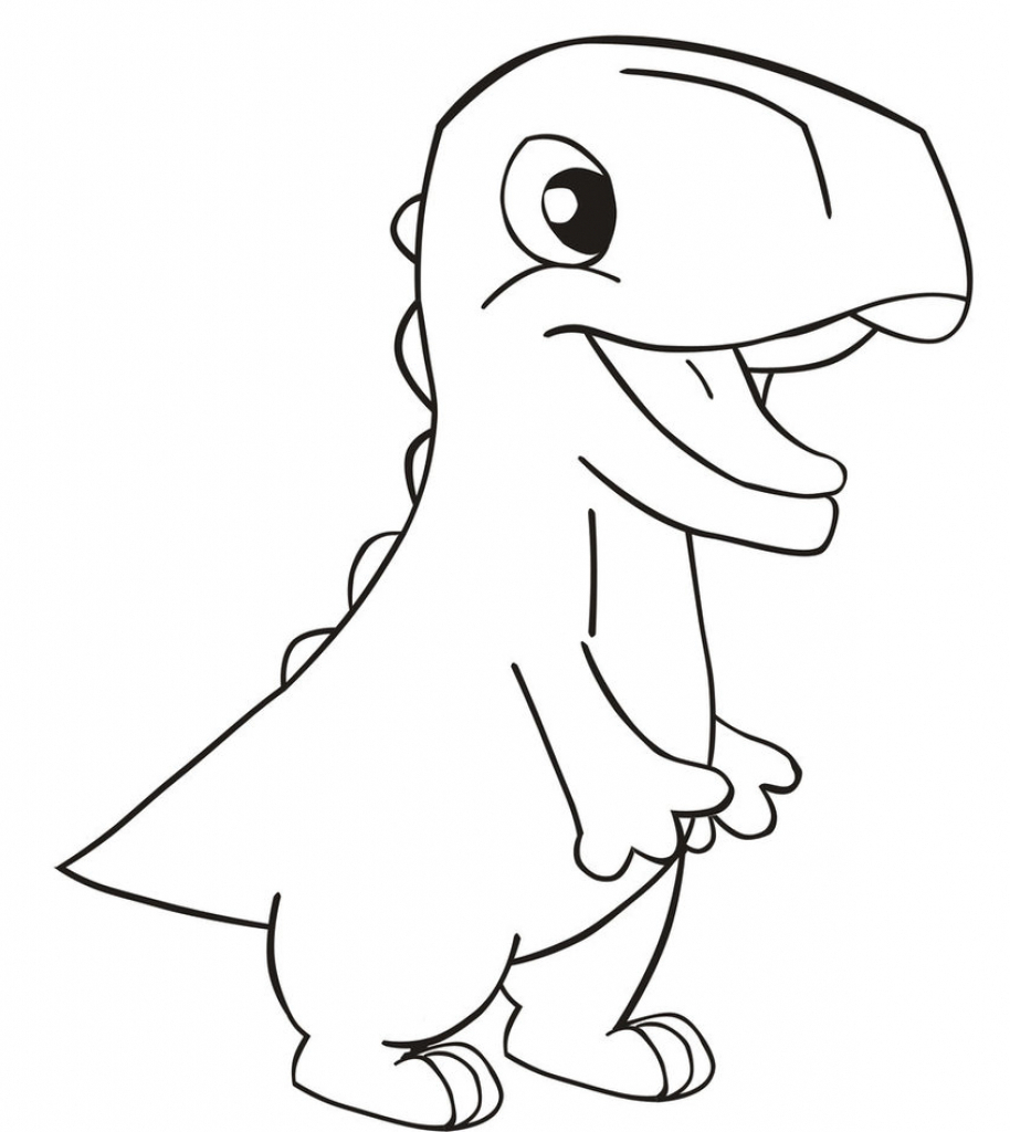 Easy Dinosaur Drawing At Getdrawings Free Download