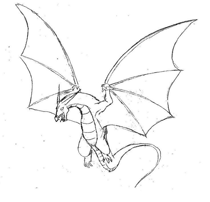 Easy Dragon Drawing At Getdrawings Com Free For Personal