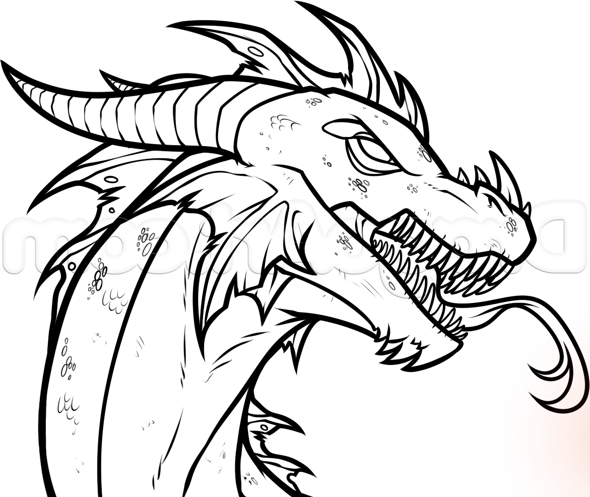 Easy Drawing Dragon at GetDrawings | Free download