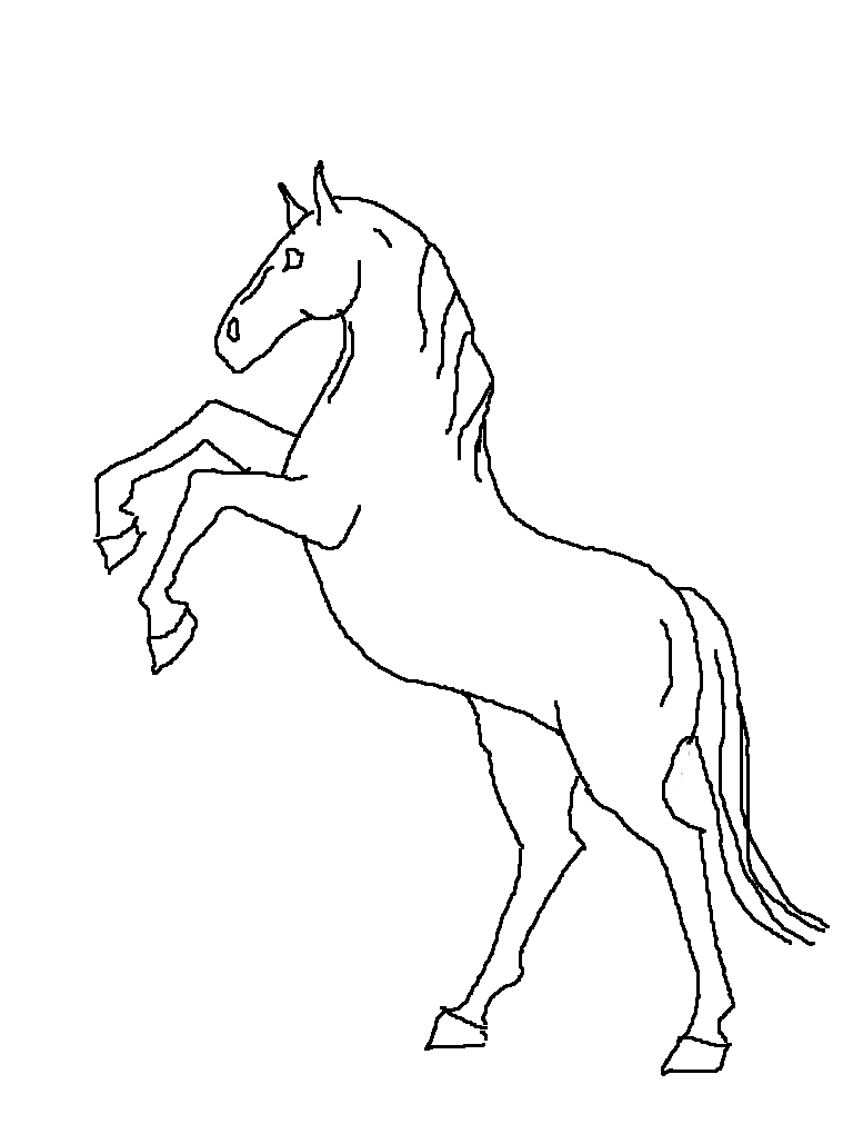 Easy Drawing Horses at GetDrawings | Free download