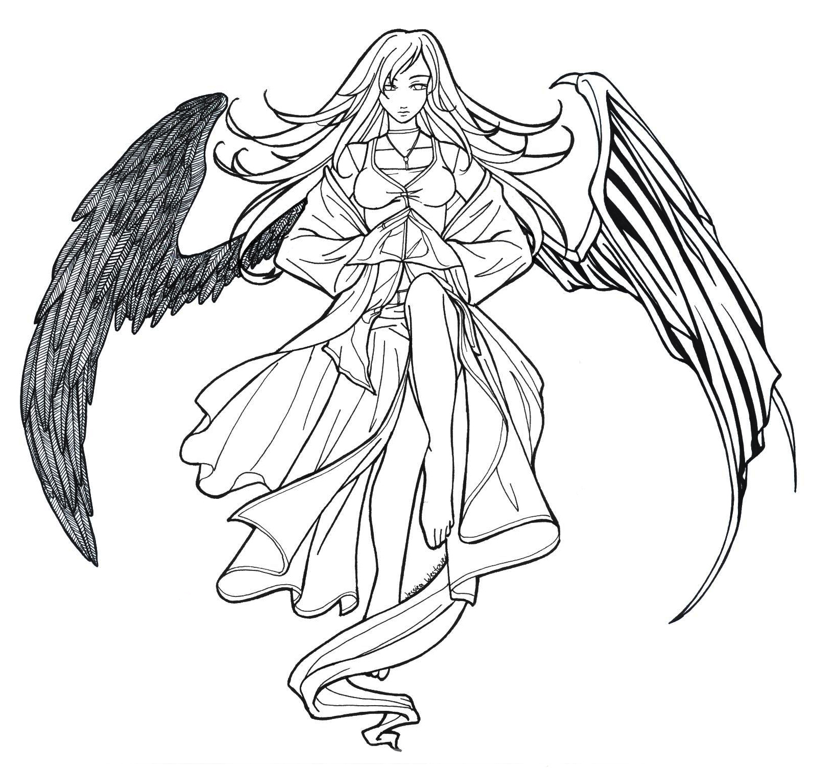 Easy Drawing Of An Angel at GetDrawings Free download