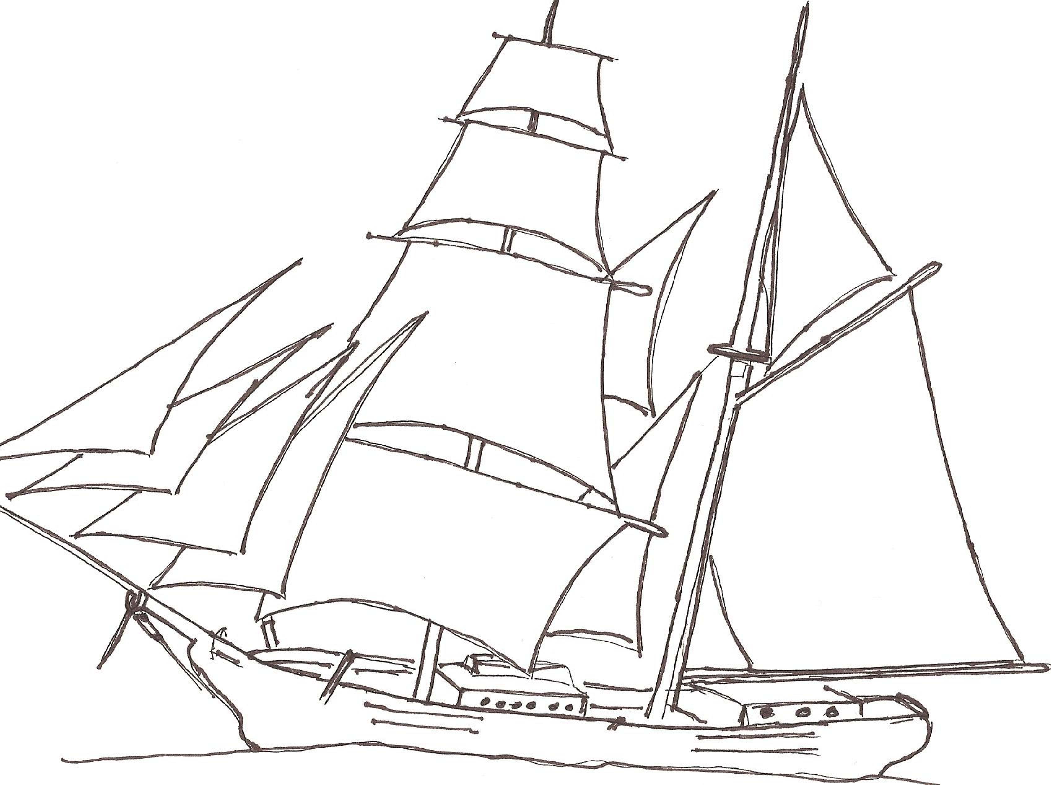 Easy Drawing Of Boat at GetDrawings | Free download