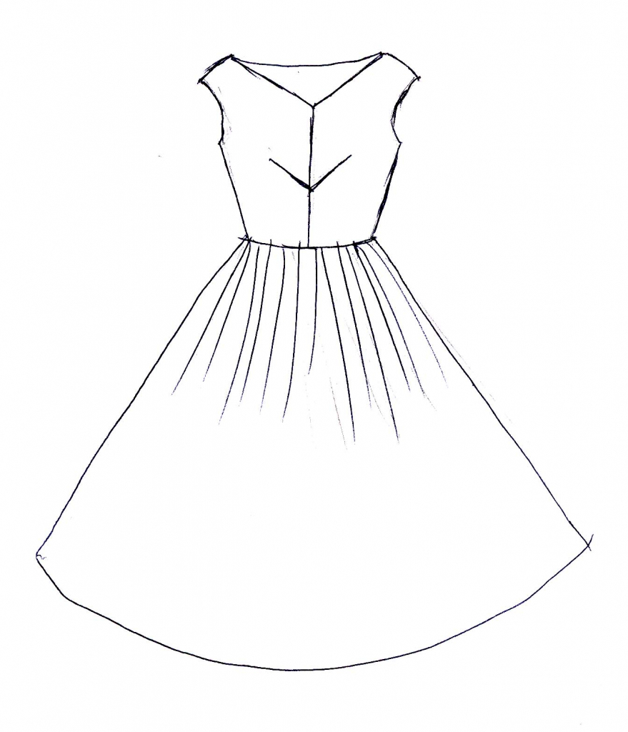  Drawing Sketches Easy Dress for Beginner