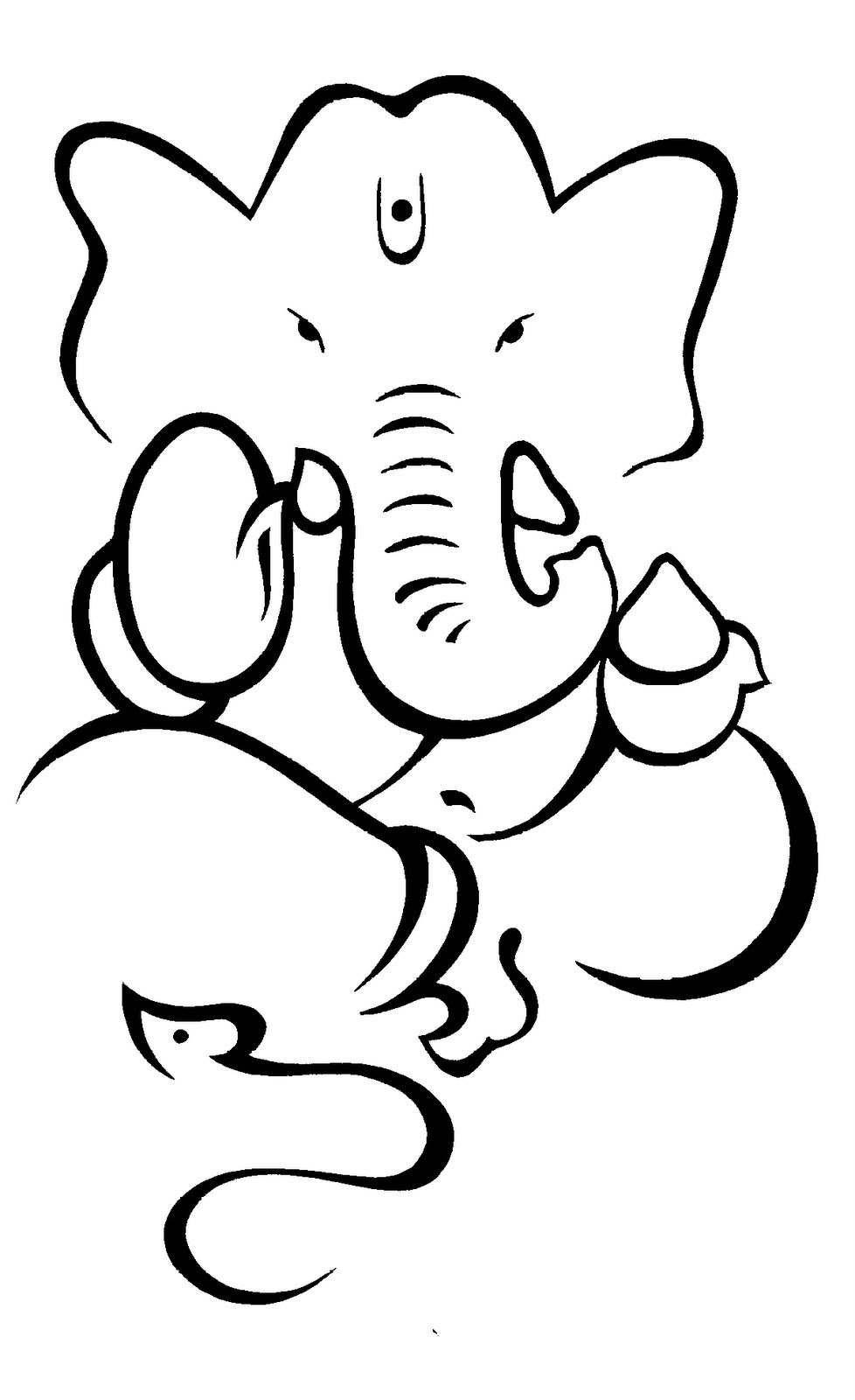 Easy Ganesha Drawing at GetDrawings | Free download