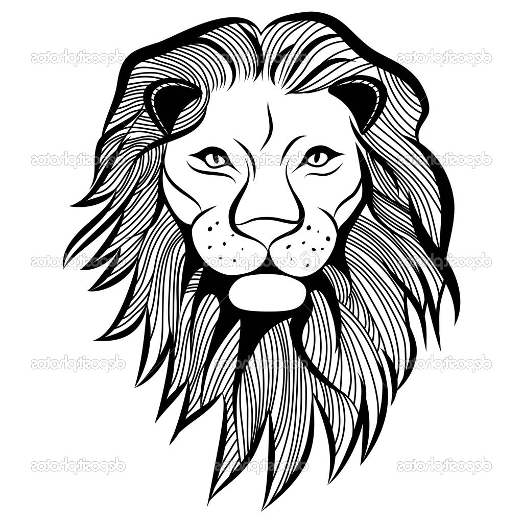 Easy Lion Face Drawing at GetDrawings | Free download