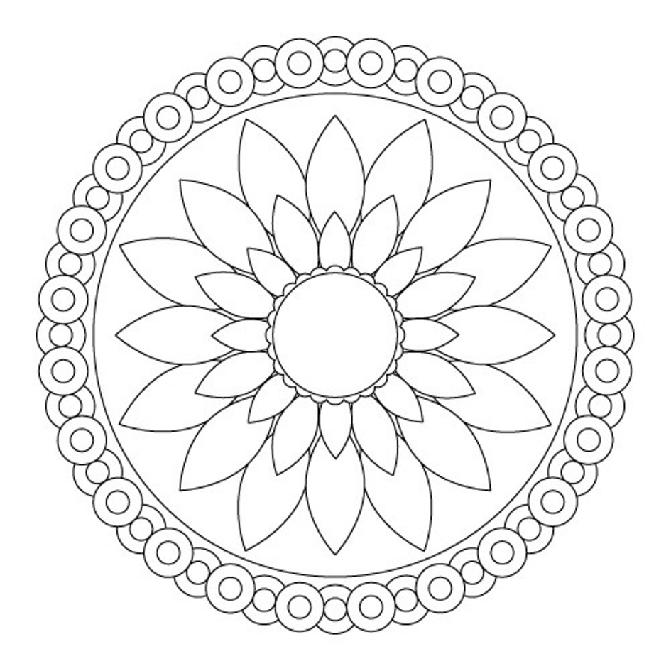 Easy Mandala Drawing at GetDrawings Free download