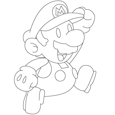 Easy Mario Drawing at GetDrawings | Free download