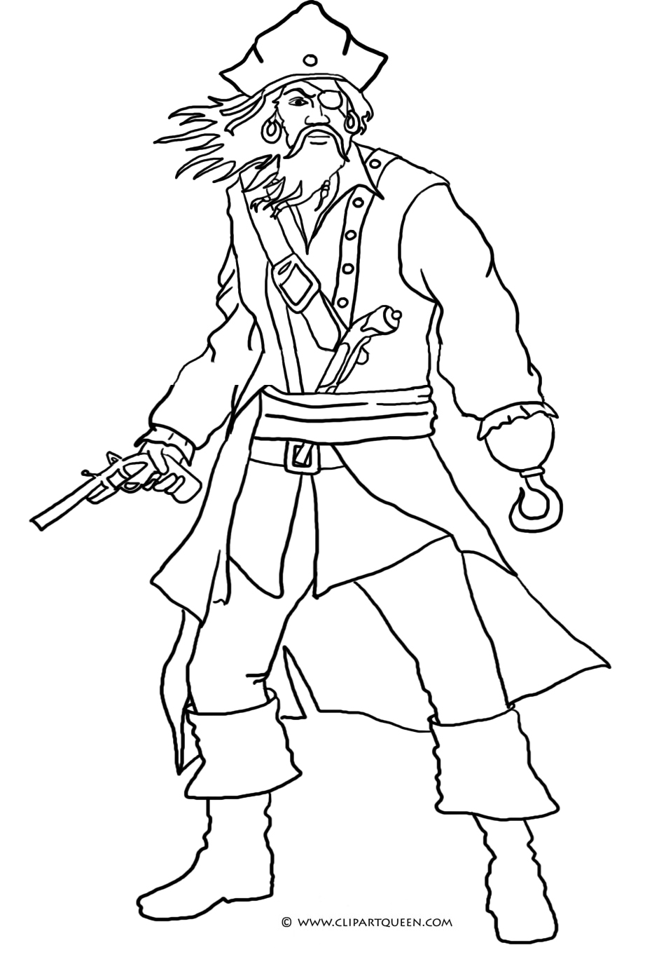 easy pirate drawing