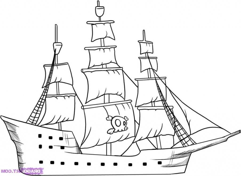 easy pirate ship drawing at getdrawings  free download