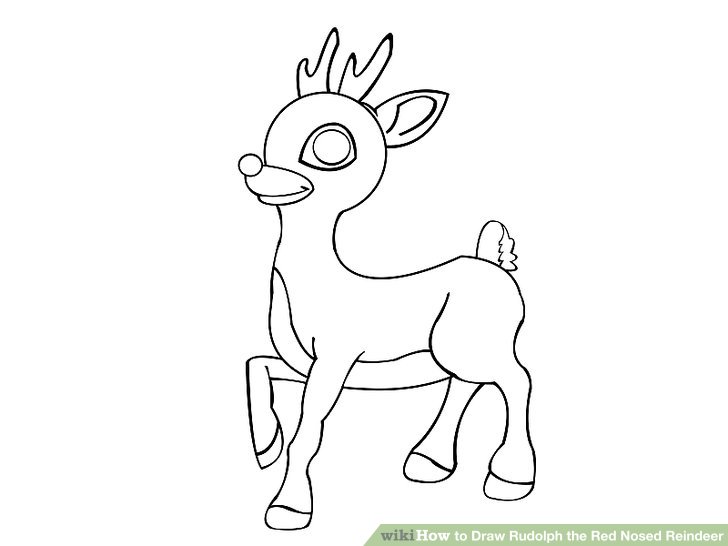 Easy Reindeer Drawing at GetDrawings | Free download