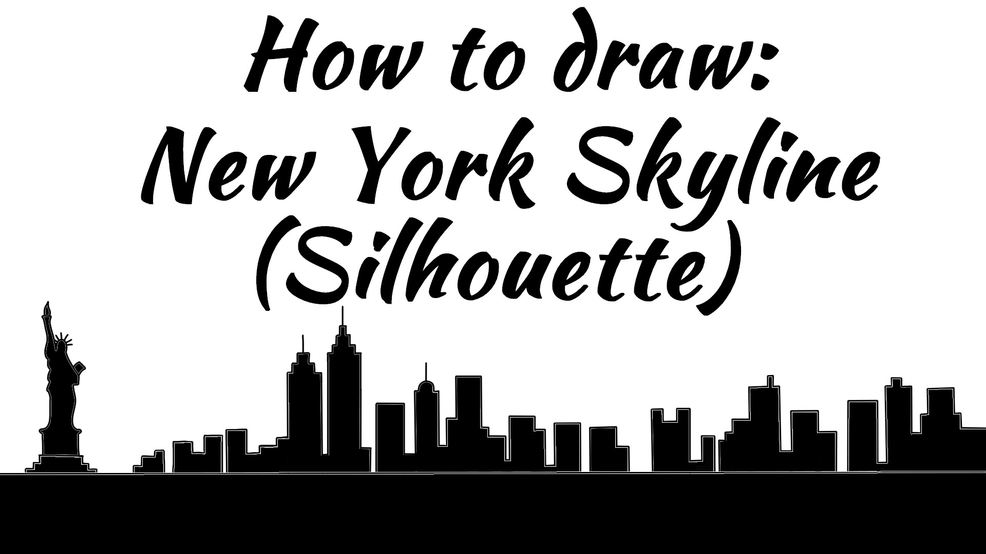 Featured image of post Silhouette Drawing New York City Skyline