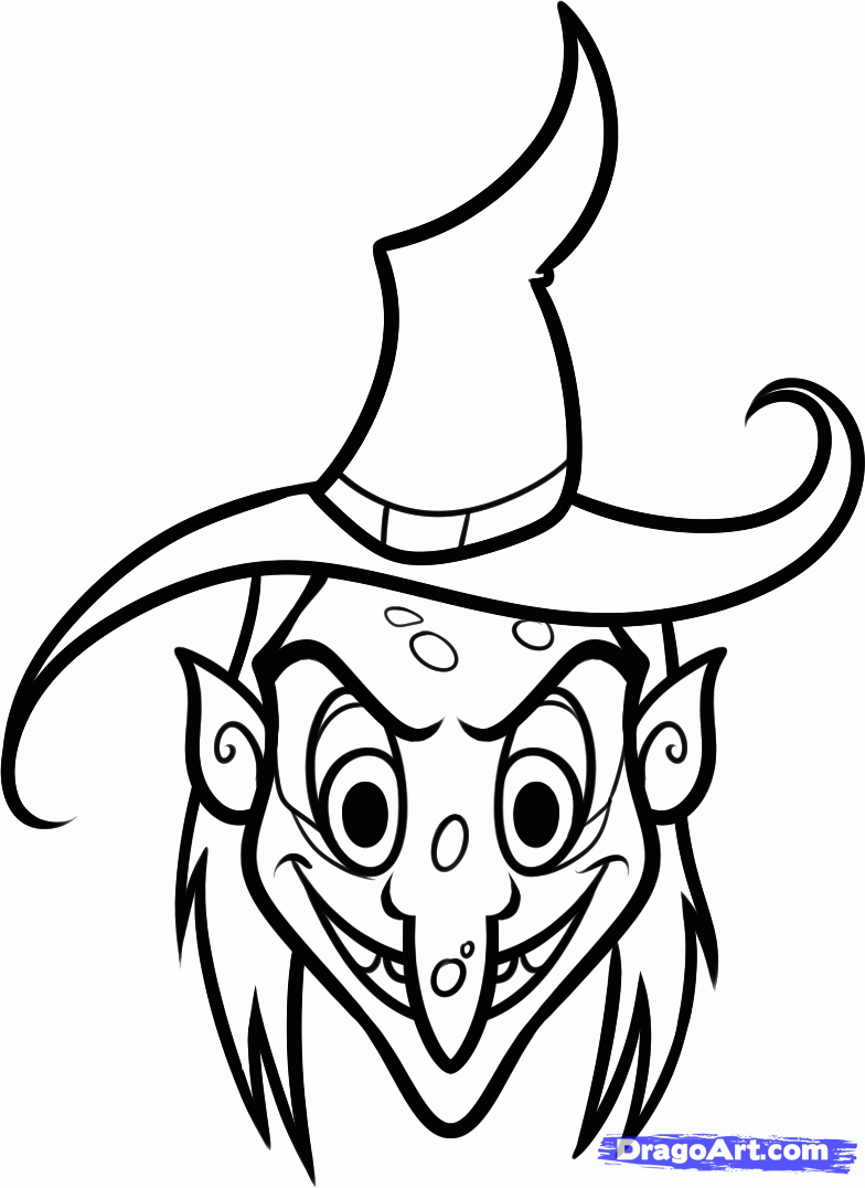 Easy Witch Drawing at GetDrawings Free download