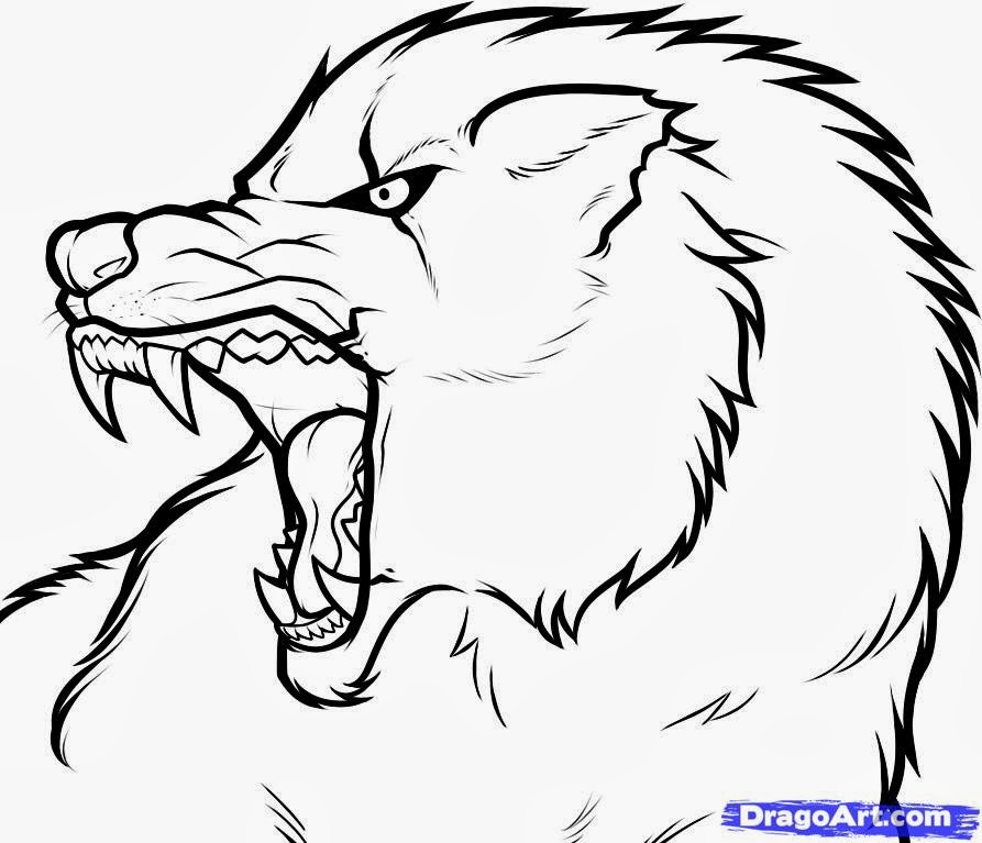 Easy Wolf Drawing Tutorial At Getdrawings Free Download