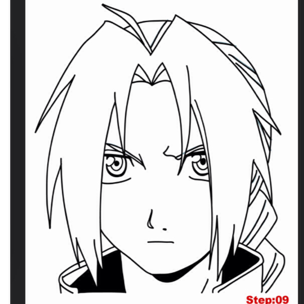 Edward Elric Drawing at GetDrawings | Free download