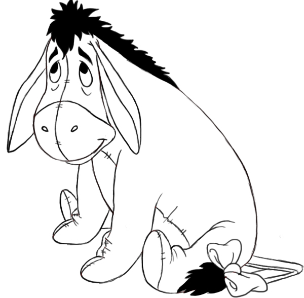 The best free Eeyore drawing images. Download from 148 free drawings of