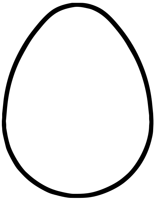 Egg Outline Printable