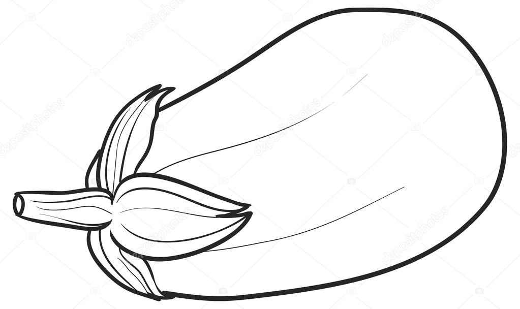 Eggplant Drawing at GetDrawings | Free download