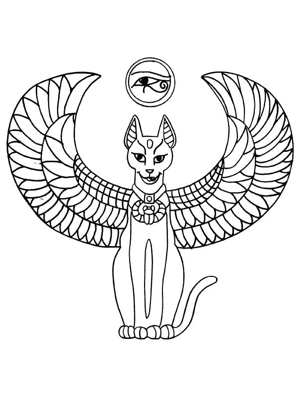 Egyptian Cat Drawing at GetDrawings Free download