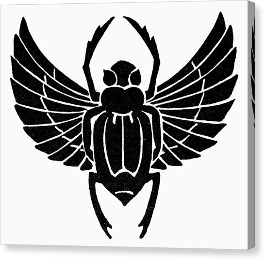 Egyptian scarab beetle with wings meaning