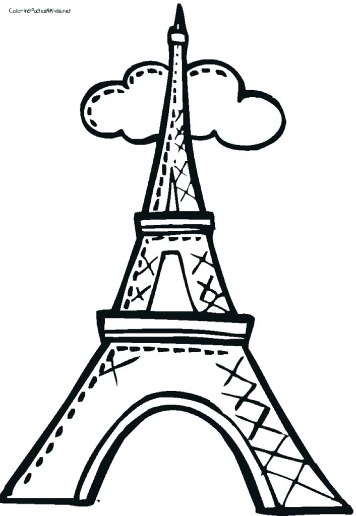 Coloriage Tour Eiffel Facile Serviratusb