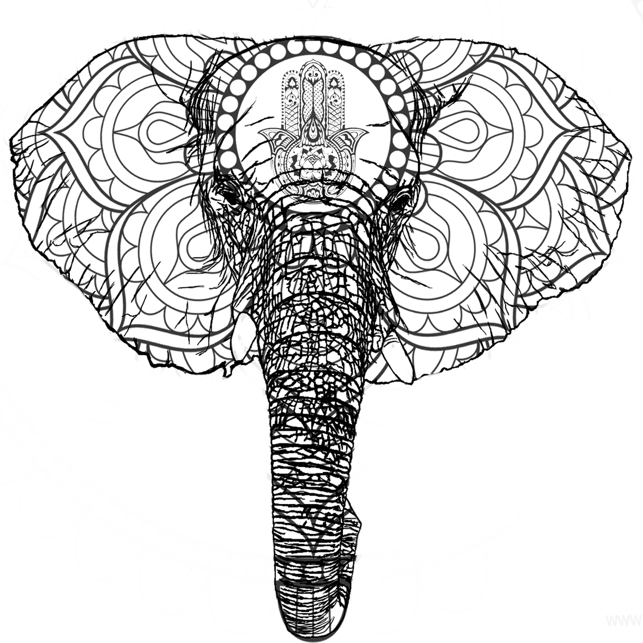 Elephant Tattoo Drawing at GetDrawings Free download