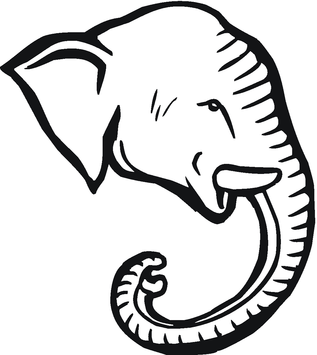 Elephant Trunk Drawing at GetDrawings Free download