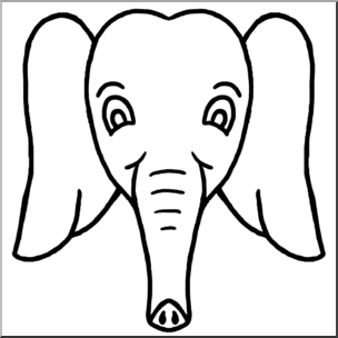 Elephants Face Drawing at GetDrawings | Free download