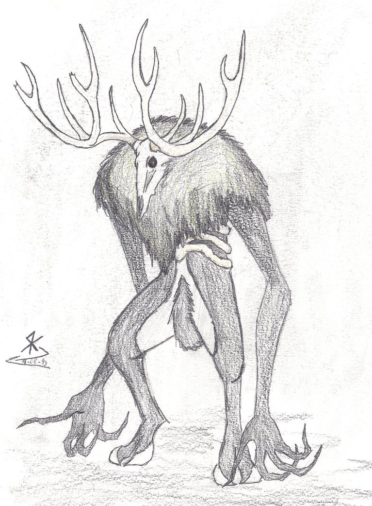 Elk Skull Drawing at GetDrawings | Free download
