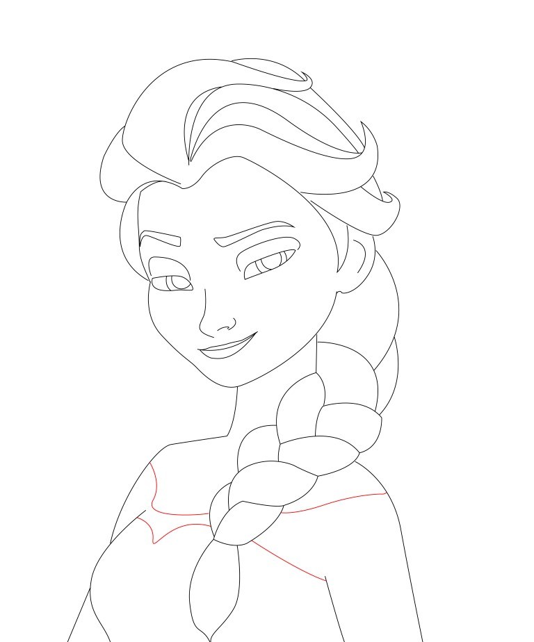 Elsa Drawing Easy at GetDrawings Free download