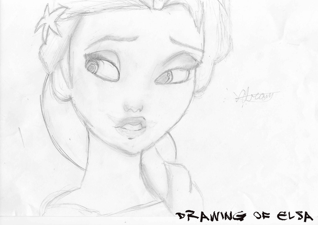 Elsa Frozen Drawing At GetDrawings | Free Download