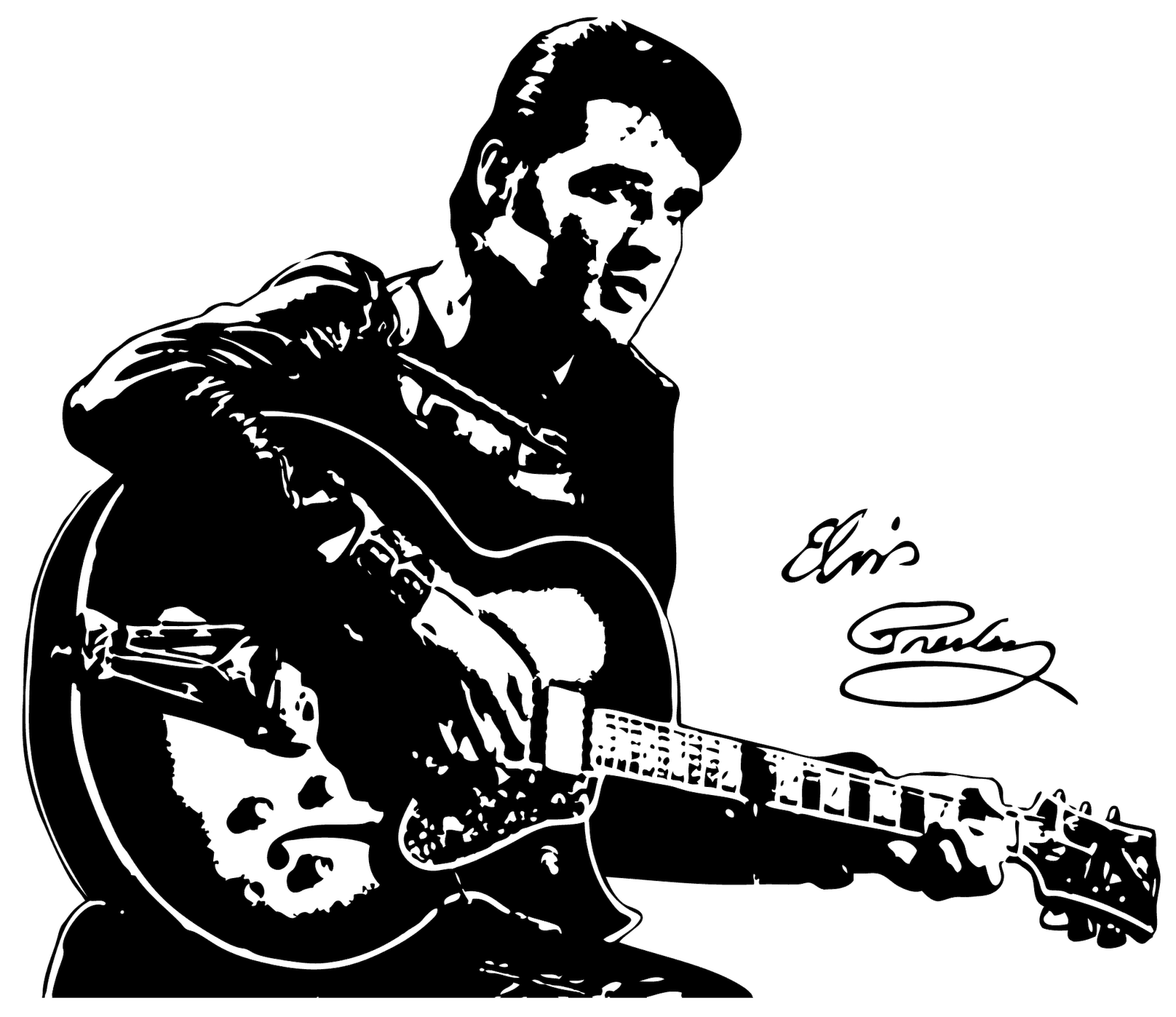 Elvis Line Drawing at GetDrawings Free download