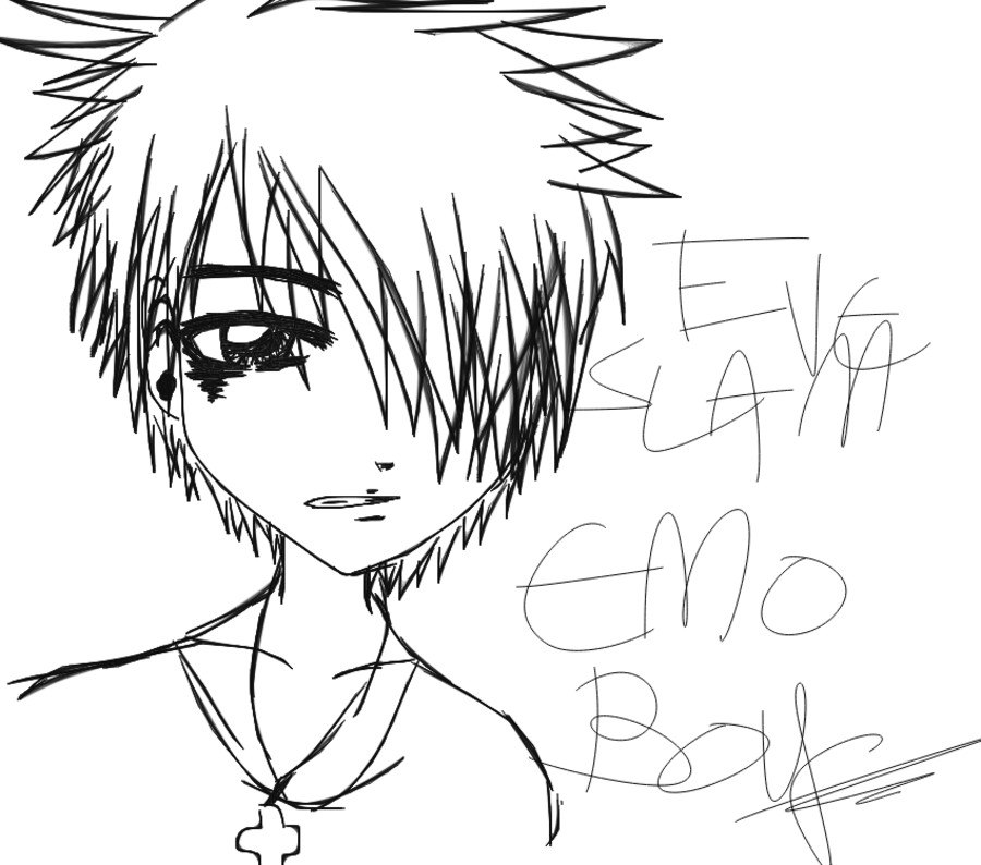 Emo Hair Drawing at GetDrawings Free download