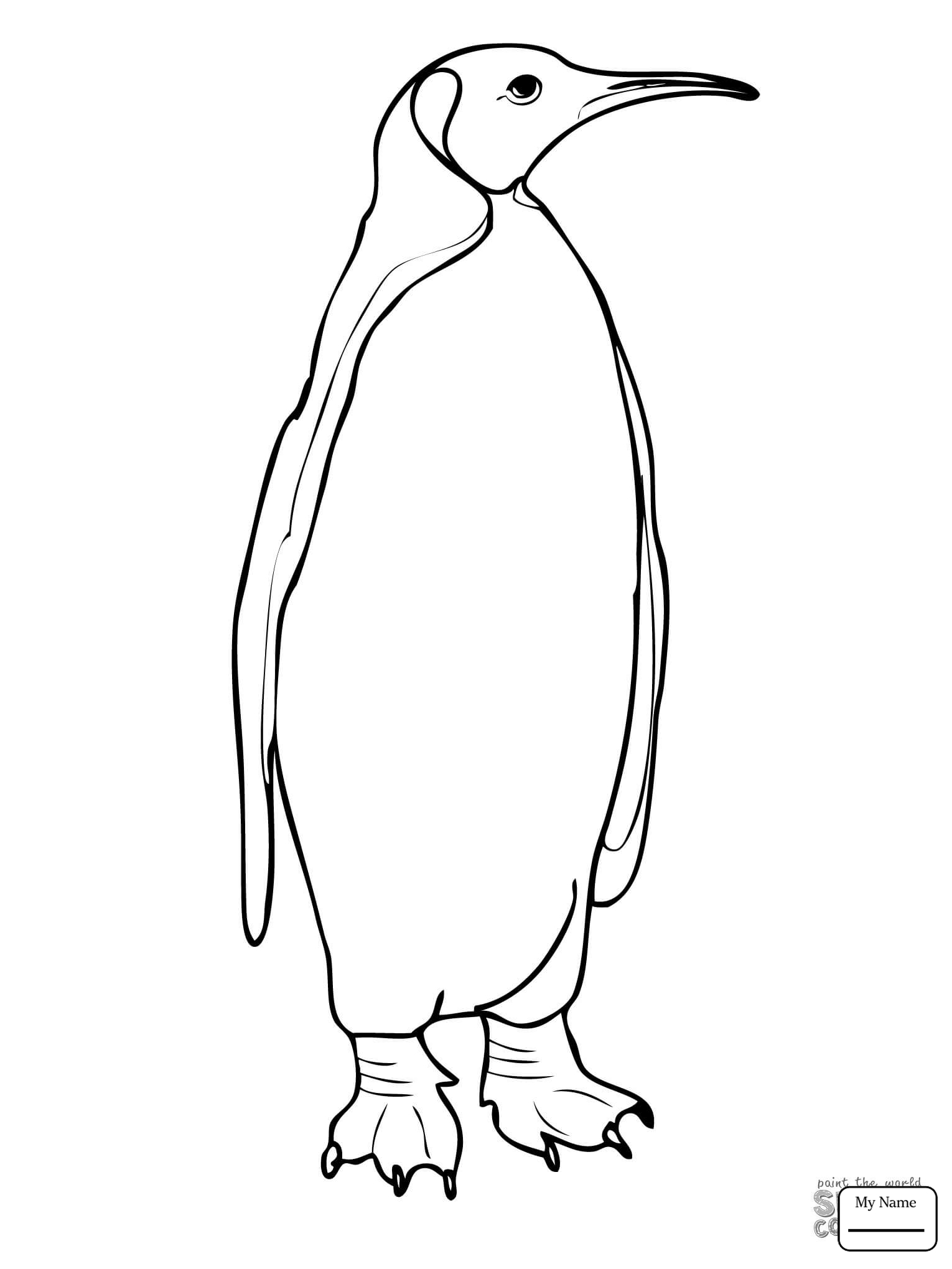 Free Printable Emperor Penguin Coloring Pages