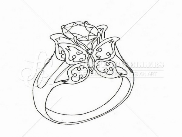 Engagement Ring Drawing at GetDrawings | Free download