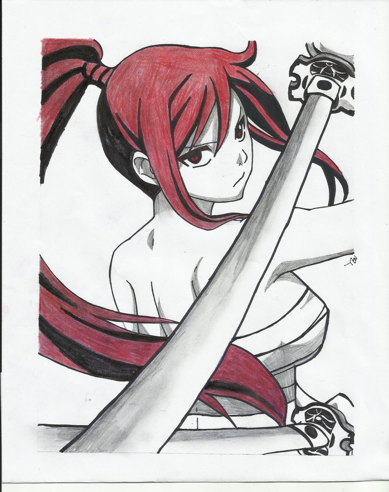 35+ Latest Drawing Fairy Tail Erza Scarlet | The Japingape