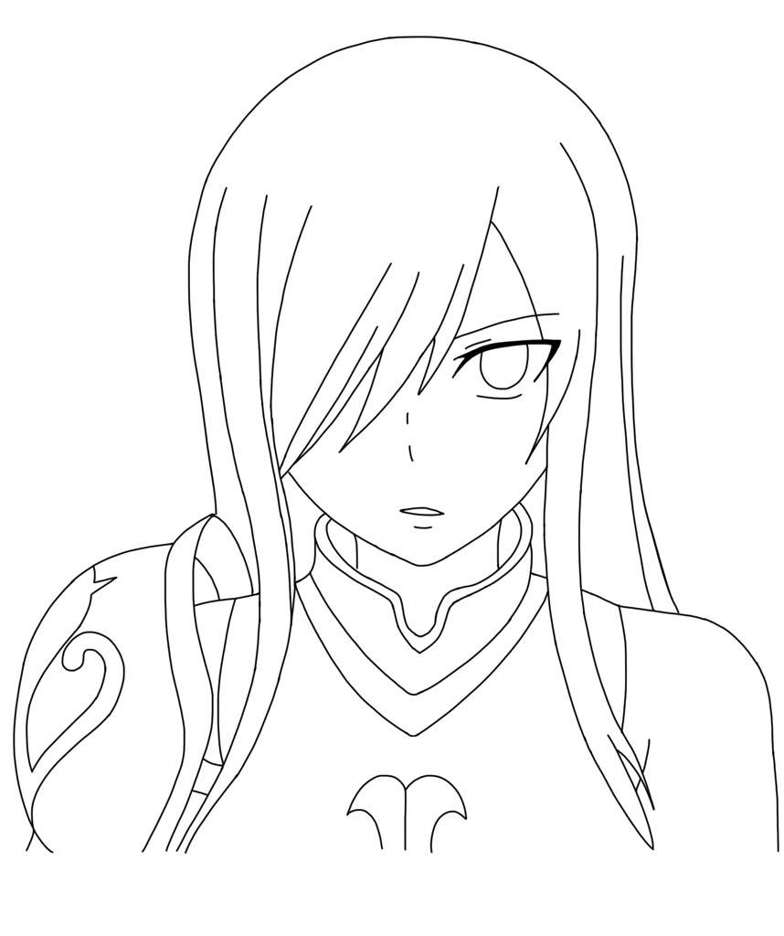 The best free Erza drawing images. Download from 152 free drawings of